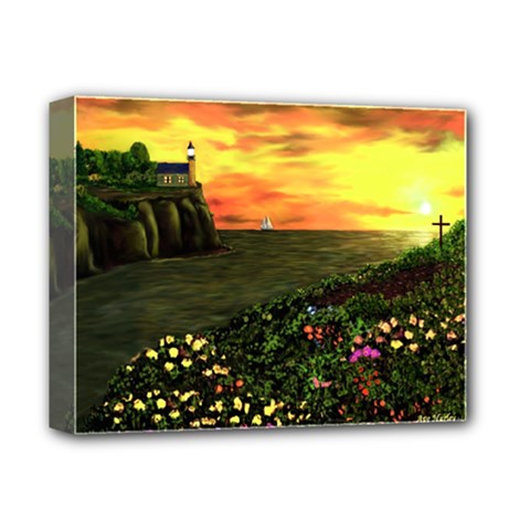 Eddie s Sunset  By Ave Hurley   Square (2) Eddie s Sunset By Ave Hurley   [stretched] Deluxe Canvas 14  x 11  (Stretched) from ArtsNow.com
