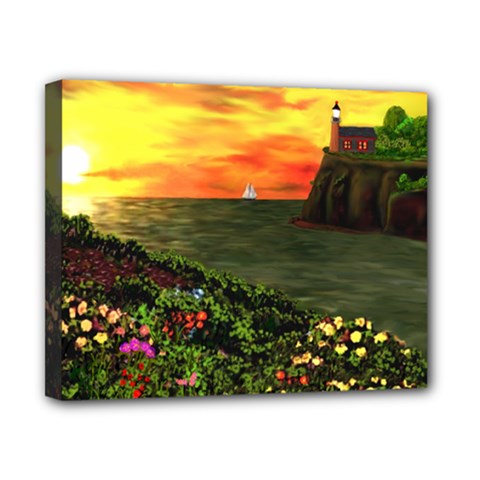 Eileen s Sunset Canvas 10  x 8  (Stretched) from ArtsNow.com