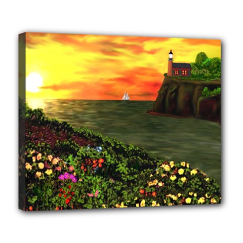 Eileen s Sunset Deluxe Canvas 24  x 20  (Stretched) from ArtsNow.com