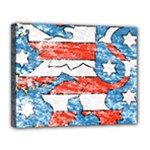 Coat Of Arms Of Thuringia Canvas 14  x 11  (Stretched)