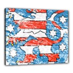 Coat Of Arms Of Thuringia Canvas 24  x 20  (Stretched)