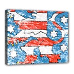 Coat Of Arms Of Thuringia Deluxe Canvas 24  x 20  (Stretched)