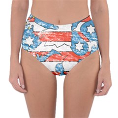 Reversible High-Waist Bikini Bottoms 
