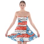 Coat Of Arms Of Thuringia Strapless Bra Top Dress