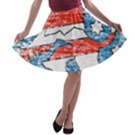 Coat Of Arms Of Thuringia A-line Skater Skirt