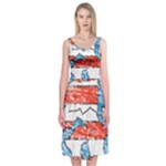 Coat Of Arms Of Thuringia Midi Sleeveless Dress