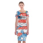 Coat Of Arms Of Thuringia Classic Short Sleeve Midi Dress