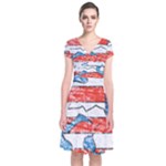 Coat Of Arms Of Thuringia Short Sleeve Front Wrap Dress