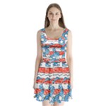 Coat Of Arms Of Thuringia Split Back Mini Dress 
