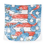 Coat Of Arms Of Thuringia Square Tapestry (Large)