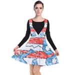 Coat Of Arms Of Thuringia Plunge Pinafore Dress