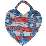 Coat Of Arms Of Thuringia Giant Heart Shaped Tote
