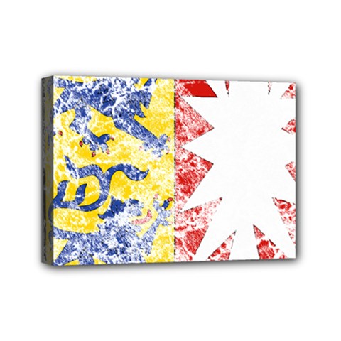 Coat Of Arms Of Schleswig Holstein Mini Canvas 7  x 5  (Stretched) from ArtsNow.com