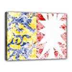 Coat Of Arms Of Schleswig Holstein Canvas 16  x 12  (Stretched)