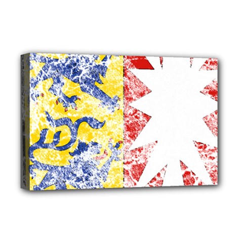 Coat Of Arms Of Schleswig Holstein Deluxe Canvas 18  x 12  (Stretched) from ArtsNow.com