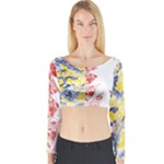 Coat Of Arms Of Schleswig Holstein Long Sleeve Crop Top
