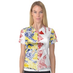 V-Neck Sport Mesh T-Shirt 