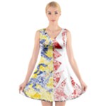 Coat Of Arms Of Schleswig Holstein V-Neck Sleeveless Dress
