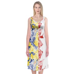 Coat Of Arms Of Schleswig Holstein Midi Sleeveless Dress from ArtsNow.com