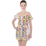 Coat Of Arms Of Schleswig Holstein Ruffle Cut Out Chiffon Playsuit