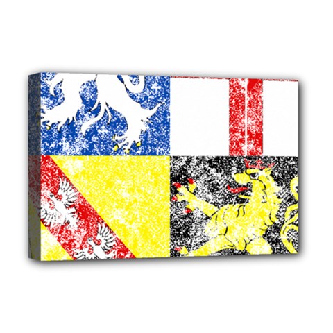 Coa De Saarland Deluxe Canvas 18  x 12  (Stretched) from ArtsNow.com