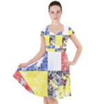 Coa De Saarland Cap Sleeve Midi Dress