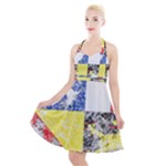 Coa De Saarland Halter Party Swing Dress 