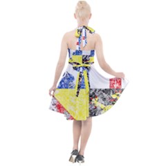 Halter Party Swing Dress  
