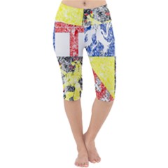 Lightweight Velour Cropped Yoga Leggings 