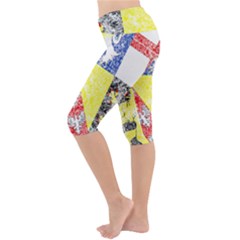 Lightweight Velour Cropped Yoga Leggings 