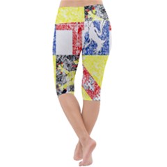 Lightweight Velour Cropped Yoga Leggings 