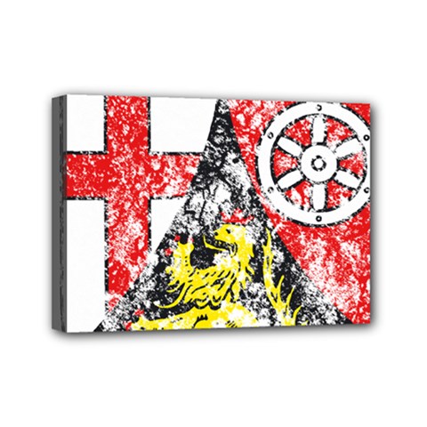 Coat Of Arms Of Rhineland Palatinate Mini Canvas 7  x 5  (Stretched) from ArtsNow.com