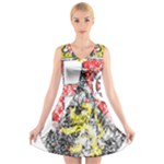 Coat Of Arms Of Rhineland Palatinate V-Neck Sleeveless Dress