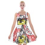 Coat Of Arms Of Rhineland Palatinate Velvet Skater Dress