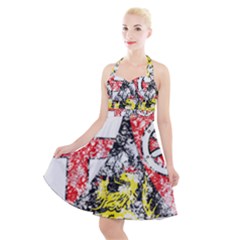 Halter Party Swing Dress  
