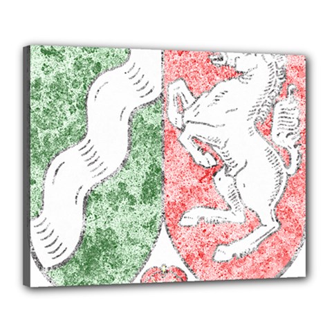 Coat Of Arms Of North Rhine Westfalia Canvas 20  x 16  (Stretched) from ArtsNow.com