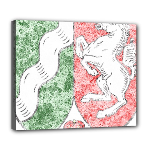 Coat Of Arms Of North Rhine Westfalia Deluxe Canvas 24  x 20  (Stretched) from ArtsNow.com