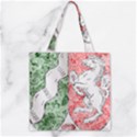 Zipper Grocery Tote Bag 