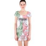 Coat Of Arms Of North Rhine Westfalia Short Sleeve Bodycon Dress