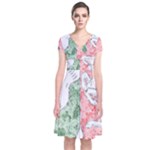 Coat Of Arms Of North Rhine Westfalia Short Sleeve Front Wrap Dress