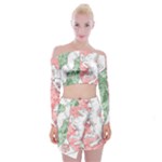 Coat Of Arms Of North Rhine Westfalia Off Shoulder Top with Mini Skirt Set