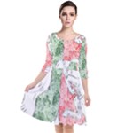 Coat Of Arms Of North Rhine Westfalia Quarter Sleeve Waist Band Dress