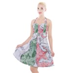 Coat Of Arms Of North Rhine Westfalia Halter Party Swing Dress 