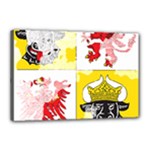 Coat Of Arms Of Mecklenburg Western Pomerania Canvas 18  x 12  (Stretched)