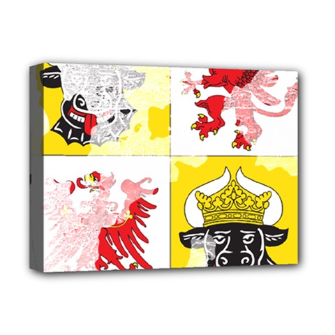 Coat Of Arms Of Mecklenburg Western Pomerania Deluxe Canvas 16  x 12  (Stretched)  from ArtsNow.com