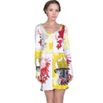 Coat Of Arms Of Mecklenburg Western Pomerania Long Sleeve Nightdress
