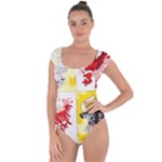 Coat Of Arms Of Mecklenburg Western Pomerania Short Sleeve Leotard 