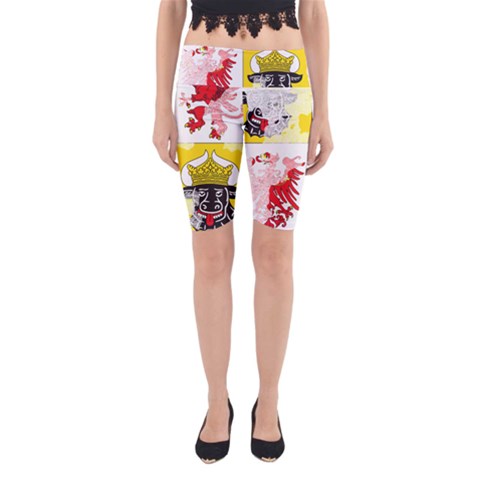 Coat Of Arms Of Mecklenburg Western Pomerania Yoga Cropped Leggings from ArtsNow.com