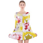 Coat Of Arms Of Mecklenburg Western Pomerania Long Sleeve Velvet Skater Dress