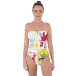 Coat Of Arms Of Mecklenburg Western Pomerania Tie Back One Piece Swimsuit